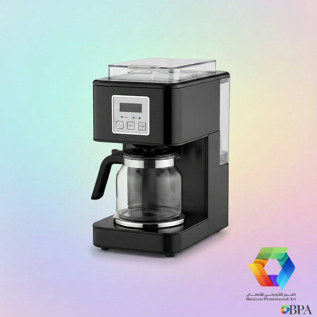 Black Coffee Machine with BPA Logo