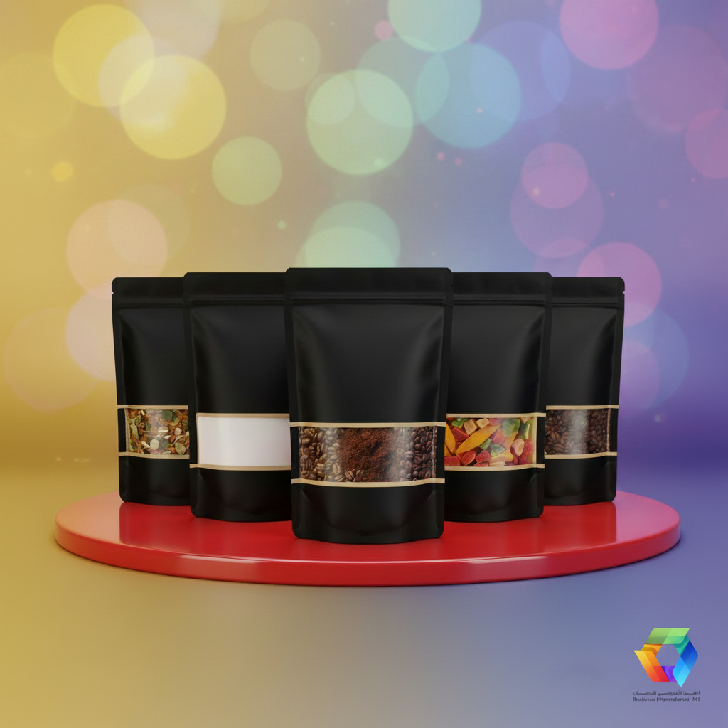 Black Doypack Collection - BPA Bokeh Background