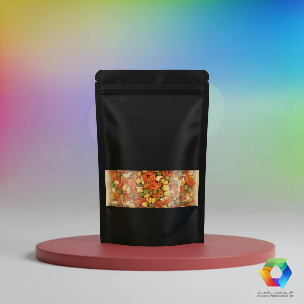 Black Doypack Dry Vegetables - BPA Theme