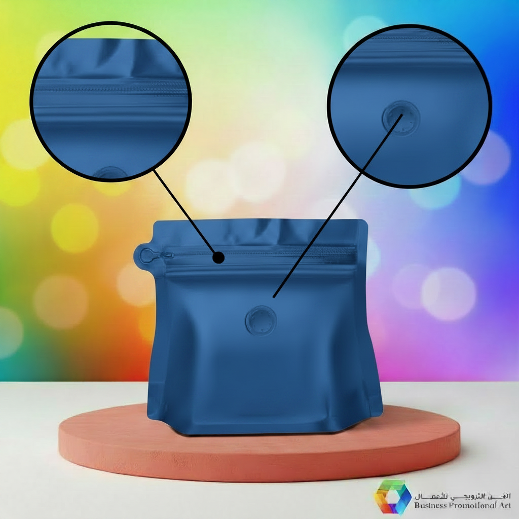Blue Bag – Zipper + Valve Callouts