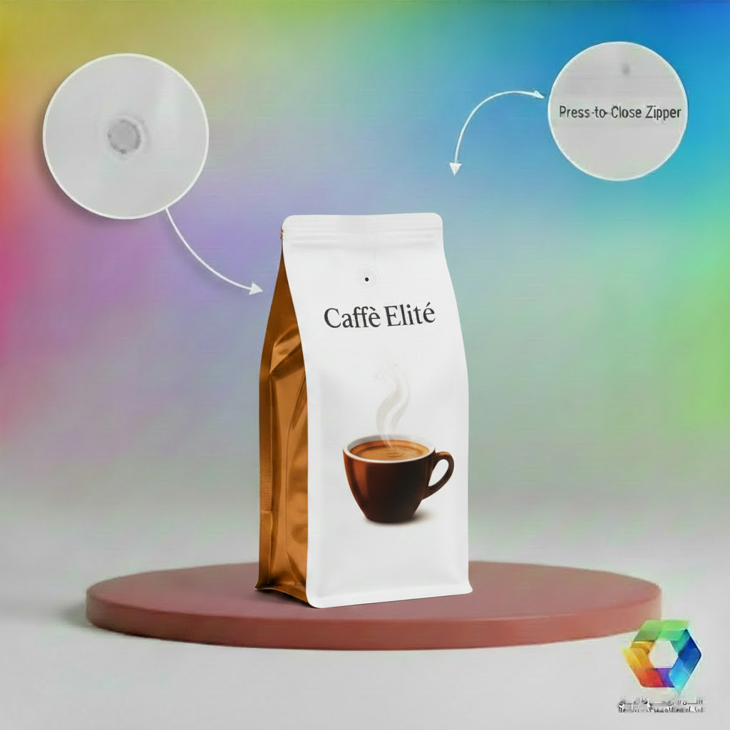 Caffè Elité Espresso Cup Bag on BPA Template