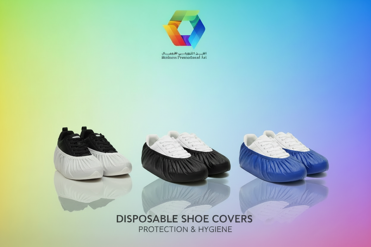 Disposable Shoe Covers - Black Added Left