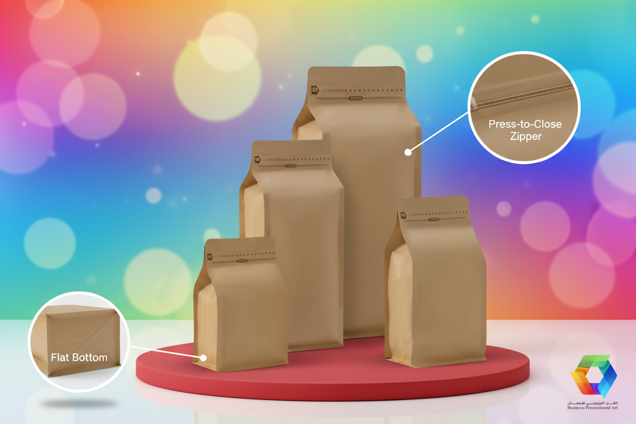 Kraft Flat Bottom Bags - Collection Hero