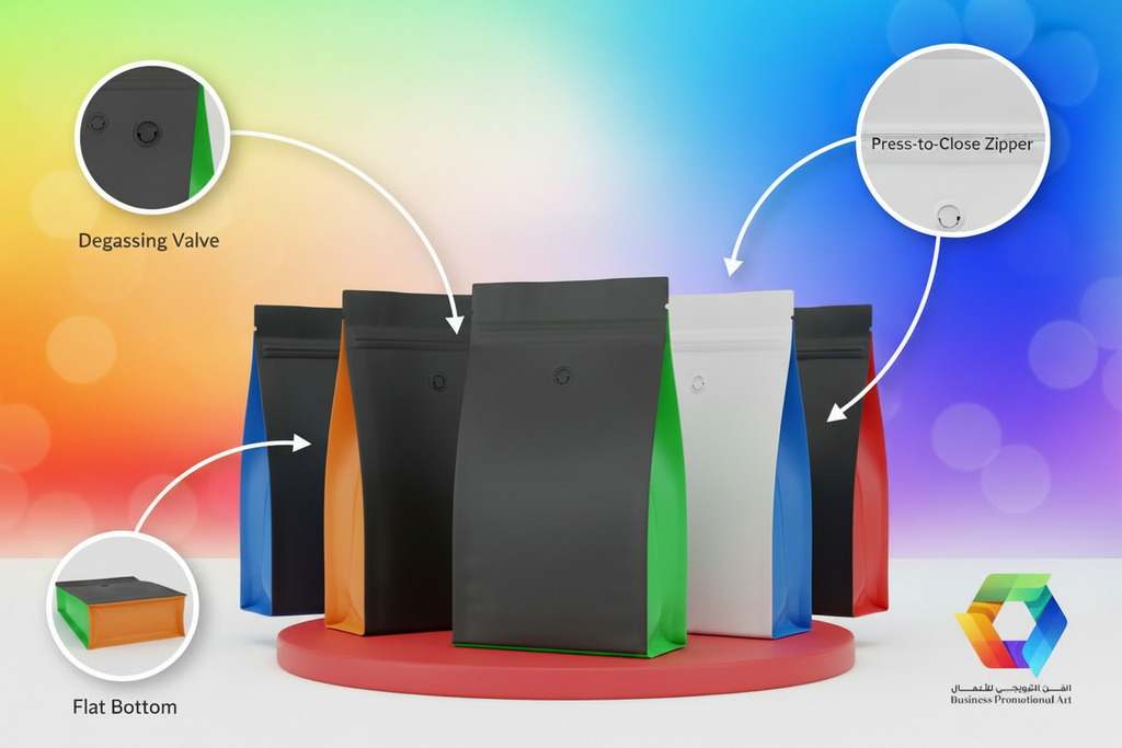 Plain Bags - Center Bag Green Gusset