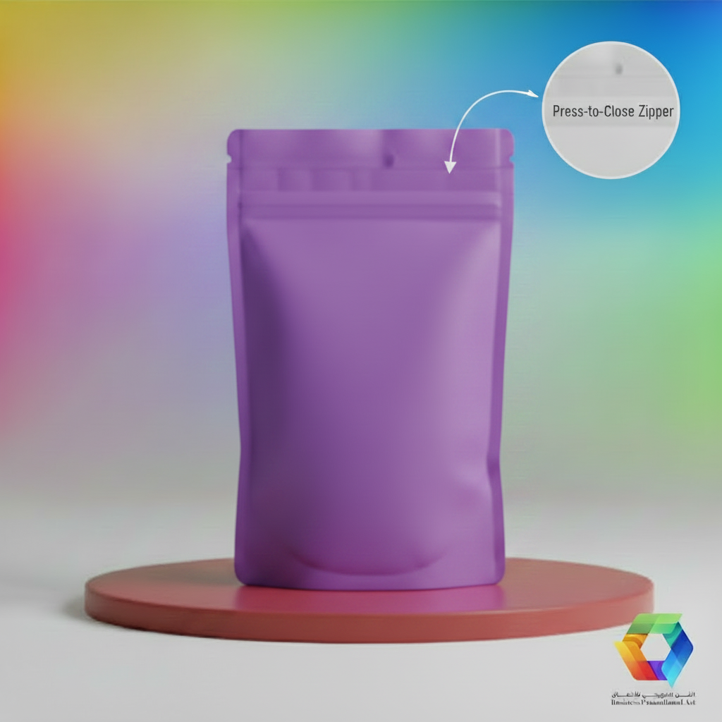 Purple Doypack - Zipper Callout