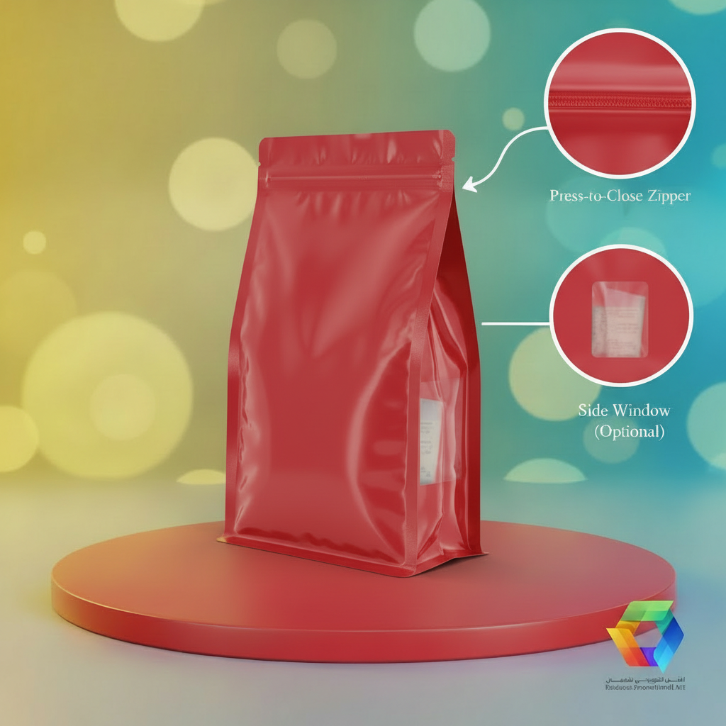 Red Side Window Bag - Fixed