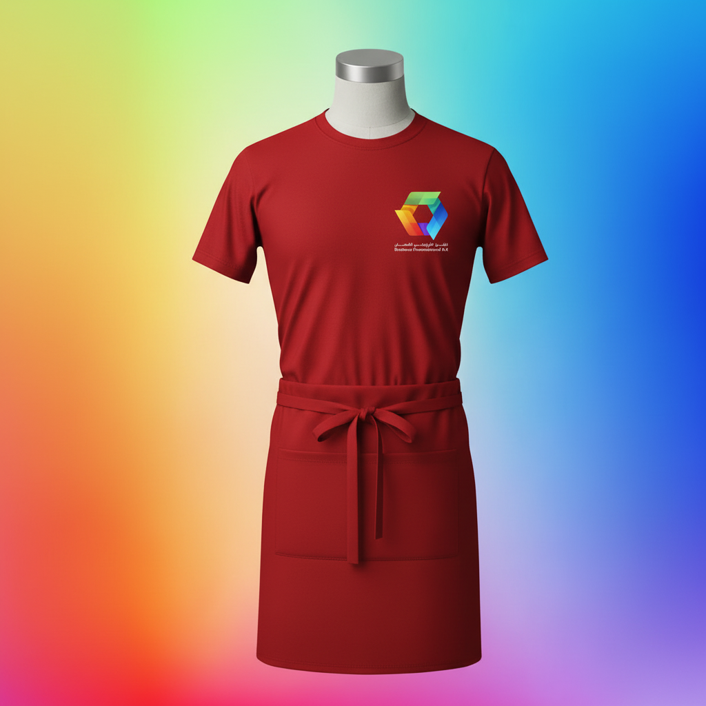 Red Waiter Uniform - Square